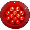 image:imageMAXXHAUL 2 Pcs 4 Round Red LED Trailer Tail Lights with Stainless Steel Bezel Ring IP67 Stop Brake Turn Tail Lights for Truck Trailer RV JeepStainless Steel