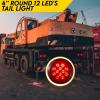 image:imageMAXXHAUL 2 Pcs 4 Round Red LED Trailer Tail Lights with Surface Mount Grommet Plugs IP67 Stop Brake Turn Tail Lights for Truck Trailer RV Jeep