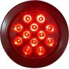 image:imageMAXXHAUL 2 Pcs 4 Round Red LED Trailer Tail Lights with Surface Mount Grommet Plugs IP67 Stop Brake Turn Tail Lights for Truck Trailer RV Jeep