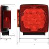 image:imageMAXXHAUL 50520 12V LED Compact Submersible Trailer Light Kit for Vehicles Under 80 Inches12V LED Submersible Left and Right Trailer Lights