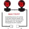 image:imageMAXXHAUL 50871 Magnetic ONE LED Trailer Tail Towing Light Kit DOT Turn Brake Parking Lights for Truck RV Boat Car Bike Trailer