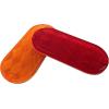 image:imageMAXXHAUL 51018 Oval Reflectors 4 Red and 4 Amber Self Adhesive or Drill MountDOT 8 pack for Trucks RVs Campers Bike Racks Cargo Carriers 438 inch x 2 inch x 14 inch4 Red and 4 Amber