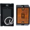 image:imageMAXXHAUL 51018 Oval Reflectors 4 Red and 4 Amber Self Adhesive or Drill MountDOT 8 pack for Trucks RVs Campers Bike Racks Cargo Carriers 438 inch x 2 inch x 14 inch6 Square Amber