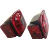 image:imageMAXXHAUL 70094 12V Incandescent Trailer Light Kit  Stop Tail Brake Turn Lights  License Plate Light Included  StudMount Design  DOT Compliant  Fits Utility Cargo Camper RV Truck Trailers
