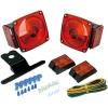 image:imageMAXXHAUL 70094 12V Incandescent Trailer Light Kit  Stop Tail Brake Turn Lights  License Plate Light Included  StudMount Design  DOT Compliant  Fits Utility Cargo Camper RV Truck Trailers