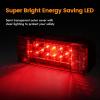 image:imageMAXXHAUL 70468 Trailer Light Kit  12V All LED Rectangular Left and Right Waterproof Submersible for Trailers Boat Trailer Truck Marine Camper RV SnowmobileRectangular LED Trailer Light Kit