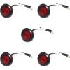 image:imageMAXXHAUL 70468 Trailer Light Kit  12V All LED Rectangular Left and Right Waterproof Submersible for Trailers Boat Trailer Truck Marine Camper RV SnowmobileRed Indicator Lights
