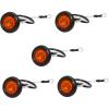 image:imageMAXXHAUL 70468 Trailer Light Kit  12V All LED Rectangular Left and Right Waterproof Submersible for Trailers Boat Trailer Truck Marine Camper RV SnowmobileAmber Indicator Lights