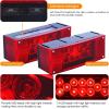 image:imageMAXXHAUL 70468 Trailer Light Kit  12V All LED Rectangular Left and Right Waterproof Submersible for Trailers Boat Trailer Truck Marine Camper RV SnowmobileRectangular LED Trailer Light Kit