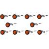 image:imageMAXXHAUL 70468 Trailer Light Kit  12V All LED Rectangular Left and Right Waterproof Submersible for Trailers Boat Trailer Truck Marine Camper RV SnowmobileAmber Indicator Lights