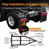image:imageMAXXHAUL 70468 Trailer Light Kit  12V All LED Rectangular Left and Right Waterproof Submersible for Trailers Boat Trailer Truck Marine Camper RV SnowmobileRectangular LED Trailer Light Kit