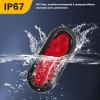 image:imageMAXXHAUL 80684 6 LED Submersible Oval LED StopTurn Trailer Tail Light 2 PackRegular