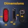 image:imageMAXXHAUL 80684 6 LED Submersible Oval LED StopTurn Trailer Tail Light 2 PackRegular