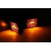 image:imageMAXXHAUL 80745 2x3 inch Rectangular Amber Side Marker LED Clearance Light with Reflector for Utility Boat Trailer RV Truck DOT Compliant Waterproof amp Submersible  2 Pieces