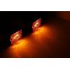 image:imageMAXXHAUL 80745 2x3 inch Rectangular Amber Side Marker LED Clearance Light with Reflector for Utility Boat Trailer RV Truck DOT Compliant Waterproof amp Submersible  2 Pieces