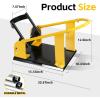 image:imageMaxxHaul Adjustable Motorcycle Wheel Chock Stand with AutoLock Cradle Fits 1521 Tires  HeavyDuty Steel Bike Stand for Trailer Garage amp Truck Bed Includes Mounting Hardware  70075Yellow