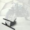 image:imageMaxxHaul Adjustable Motorcycle Wheel Chock Stand with AutoLock Cradle Fits 1521 Tires  HeavyDuty Steel Bike Stand for Trailer Garage amp Truck Bed Includes Mounting Hardware  70075Black
