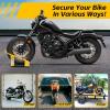 image:imageMaxxHaul Adjustable Motorcycle Wheel Chock Stand with AutoLock Cradle Fits 1521 Tires  HeavyDuty Steel Bike Stand for Trailer Garage amp Truck Bed Includes Mounting Hardware  70075Yellow