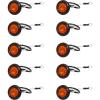 image:imageMAXXHAUL 70468 Trailer Light Kit  12V All LED Rectangular Left and Right Waterproof Submersible for Trailers Boat Trailer Truck Marine Camper RV SnowmobileAmber Indicator Lights