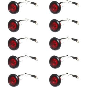 image:imageMAXXHAUL 70468 Trailer Light Kit  12V All LED Rectangular Left and Right Waterproof Submersible for Trailers Boat Trailer Truck Marine Camper RV SnowmobileRed Indicator Lights