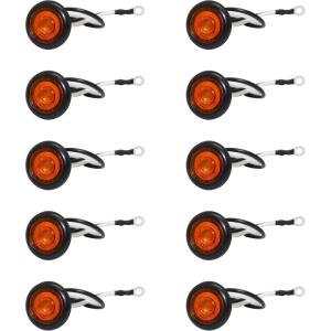 image:imageMAXXHAUL 70468 Trailer Light Kit  12V All LED Rectangular Left and Right Waterproof Submersible for Trailers Boat Trailer Truck Marine Camper RV SnowmobileAmber Indicator Lights