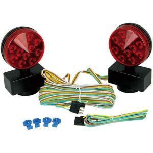 image:imageMaxxHaul Magnetic LED Towing Light Kit 12V DOT Compliant Stop Tail and Turn Signal Set with 20 ft Wiring Harness and 4 Pin Connector for Trailers Trucks RVs and Campers 50015Pack of 6