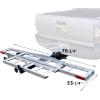 image:imageMaxxHaul Aluminum Motorcycle Carrier with Loading Ramp 400 lb Capacity Hitch Mount Dirt Bike Rack for 2 Inch Receivers ClampOn Wheel Chock Tie Down Points Rust Resistant Design 50711