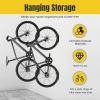 image:imageMaxxHaul 51186 WallMounted Bike Rack  HeavyDuty Steel Bicycle Hanger with TPE Hook  66 lb Capacity SpaceSaving Vertical Storage for Garage or Apartment  Includes Mounting Hardware