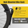 image:imageMaxxHaul 51186 WallMounted Bike Rack  HeavyDuty Steel Bicycle Hanger with TPE Hook  66 lb Capacity SpaceSaving Vertical Storage for Garage or Apartment  Includes Mounting Hardware