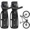 image:imageMaxxHaul 51186 WallMounted Bike Rack  HeavyDuty Steel Bicycle Hanger with TPE Hook  66 lb Capacity SpaceSaving Vertical Storage for Garage or Apartment  Includes Mounting Hardware
