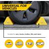 image:imageMaxxHaul 50012 Rubber Wheel Chock With Rope  8 x 5 x 4  2 pack10 X 8 X 6 yellow