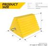 image:imageMaxxHaul 50012 Rubber Wheel Chock With Rope  8 x 5 x 4  2 pack10 X 8 X 6 yellow