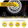 image:imageMaxxHaul 50012 Rubber Wheel Chock With Rope  8 x 5 x 4  2 packMaxxHaul 80681 10 x 8 x 6