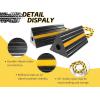 image:imageMaxxHaul 50135 2Pack Commercial Grade Rubber Curb Parking Blocks with Yellow Reflective Strips Wheel Stops for Cars Vans RVs Trailers Trucks amp MoreRubber Wheel Chock