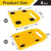 image:imageMaxxHaul 50955 High Visibility RV Leveling Blocks With Interlocking Nested Design amp Comes With Zippered Storage Bag Measures 85 x 85 x 1  10 Pack65 x 65 x 08
