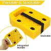 image:imageMaxxHaul 50955 High Visibility RV Leveling Blocks With Interlocking Nested Design amp Comes With Zippered Storage Bag Measures 85 x 85 x 1  10 Pack65 x 65 x 08