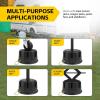 image:imageMaxxHaul 6 RV Trailer Jack Block with Bag  HeavyDuty 40000lb GVW Support for Tongue Jacks 5th Wheels amp Scissor Jacks  Stackable NonSlip UVResistant Camper Stabilizer 1Pack 51183