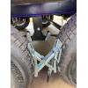 image:imageMaxxHaul 70074 Tandem Wheel Chock Lock  Universal Fit ScissorAction Design Extends 156 AntiTheft Padlock Compatible Zinc Coated Steel for Trailers RVs amp Campers