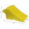 image:imageMaxxHaul High Visibility Poly Foam Wheel Chock 2Pack  8 x 4 x 4 Lightweight Tire Stop  SlipResistant Rubber Base  Builtin Handle  Safety Yellow 50503YELLOW