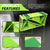 image:imageMaxxHaul High Visibility Polypropylene Wheel Chocks 2Pack 84 x 475 x 425 NonSlip Base Lightweight Durable Tire Chocks for Cars Trailers and Small RVs Neon Green 5023084 x 475 x 425  Pair