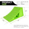 image:imageMaxxHaul High Visibility Polypropylene Wheel Chocks 2Pack 84 x 475 x 425 NonSlip Base Lightweight Durable Tire Chocks for Cars Trailers and Small RVs Neon Green 5023084 x 475 x 425  Pair
