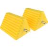 image:imageMaxxHaul 50012 Rubber Wheel Chock With Rope  8 x 5 x 4  2 pack10 X 8 X 6 yellow