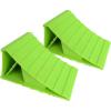 image:imageMaxxHaul High Visibility Polypropylene Wheel Chocks 2Pack 84 x 475 x 425 NonSlip Base Lightweight Durable Tire Chocks for Cars Trailers and Small RVs Neon Green 5023084 x 475 x 425  Pair