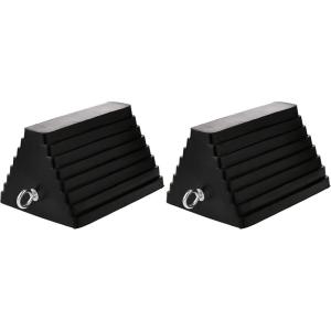 image:imageMaxxHaul 50012 Rubber Wheel Chock With Rope  8 x 5 x 4  2 pack1 Count Pack of 2