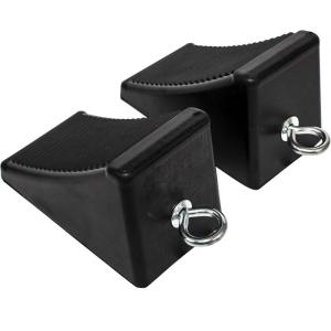 image:imageMaxxHaul 50012 Rubber Wheel Chock With Rope  8 x 5 x 4  2 packMaxxHaul 50011 612 x 334 x 4