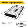 image:imageMAXXHAUL 50506 64 x 39 x 6 HeavyDuty Universal Steel Roof Rack  Black64 x 39 x 6 Roof Rack