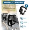 image:imageMaxxHaul 50241 Adjustable Steel Truck Ladder Rack  No Drill Installation 500 lbs Capacity 5271 Width Clamp On JBolt Mount TieDown Anchors Pair  Lumber Kayak Canoe SurfboardMounting Clamp for 50613