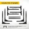 image:imageMaxxHaul 50241 Adjustable Steel Truck Ladder Rack  No Drill Installation 500 lbs Capacity 5271 Width Clamp On JBolt Mount TieDown Anchors Pair  Lumber Kayak Canoe SurfboardTruck Ladder Rack