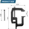 image:imageMaxxHaul 50241 Adjustable Steel Truck Ladder Rack  No Drill Installation 500 lbs Capacity 5271 Width Clamp On JBolt Mount TieDown Anchors Pair  Lumber Kayak Canoe SurfboardMounting Clamp for 50613