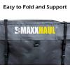 image:imageMaxxHaul 50243 Foldable Hitch N Roll Cargo Carrier Cart With Quick Detachable Basket Rack With 10 inch Flat Free Tires for Home Camp Travel Ranch SUV Up to 400 lb CapacityHitchnroll Cargo Bag